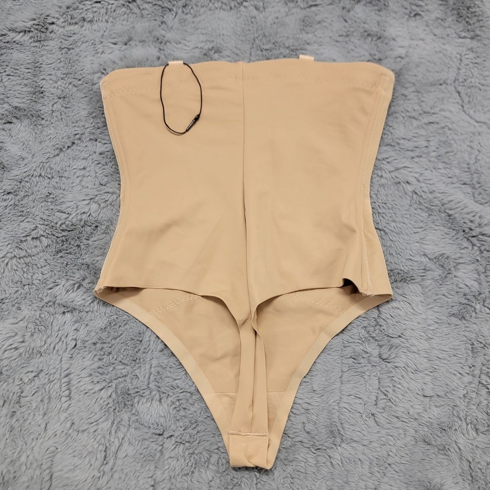 Honeylove SuperPower Thong Womens Small Beige Slimming Seamless Shapewear